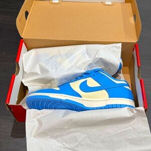 Nike Dunk Low Retro/Coconut Milk University Blue. Men’s size 8.5